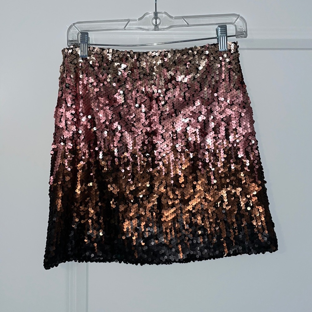 Mink Pink ombré sequin skirt